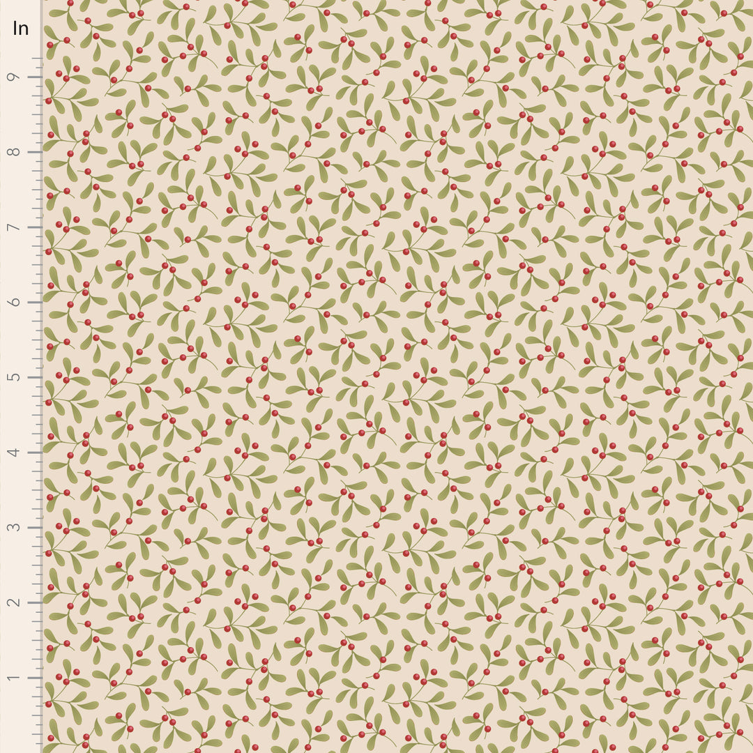 Tilda MERRY LITTLE CHISTMAS Fat Quarter Bundle - 5 pc Cream