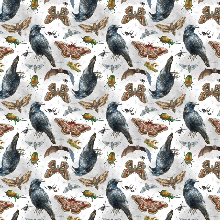 Happy Haunting: FAMILIAR FRIENDS MIST fabric (1/2 yd)