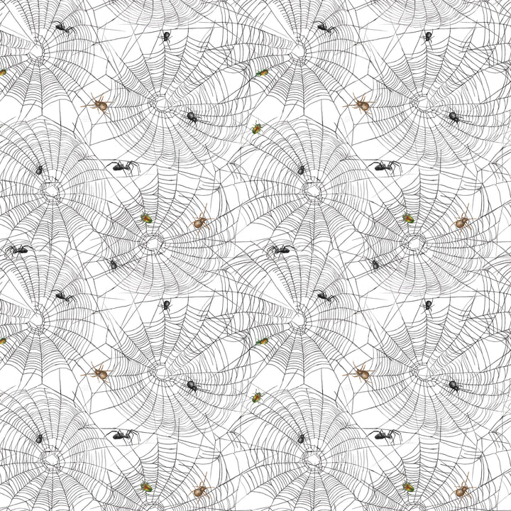 Happy Haunting: CREEPY CRITTERS MIST fabric (1/2 yd)
