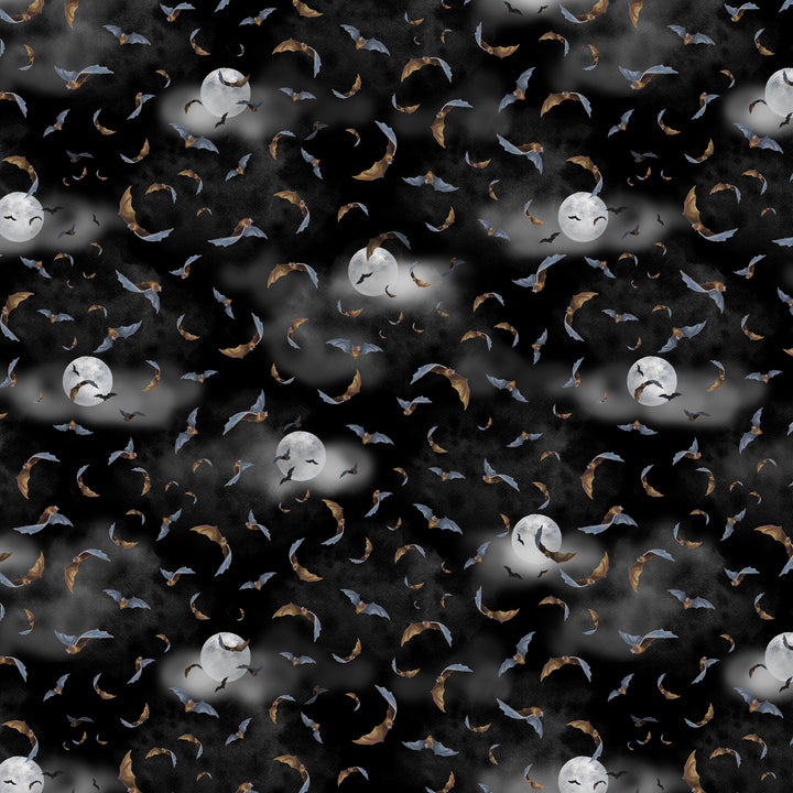 Happy Haunting: NIGHT FLIGHT NIGHT fabric (1/2 yd)