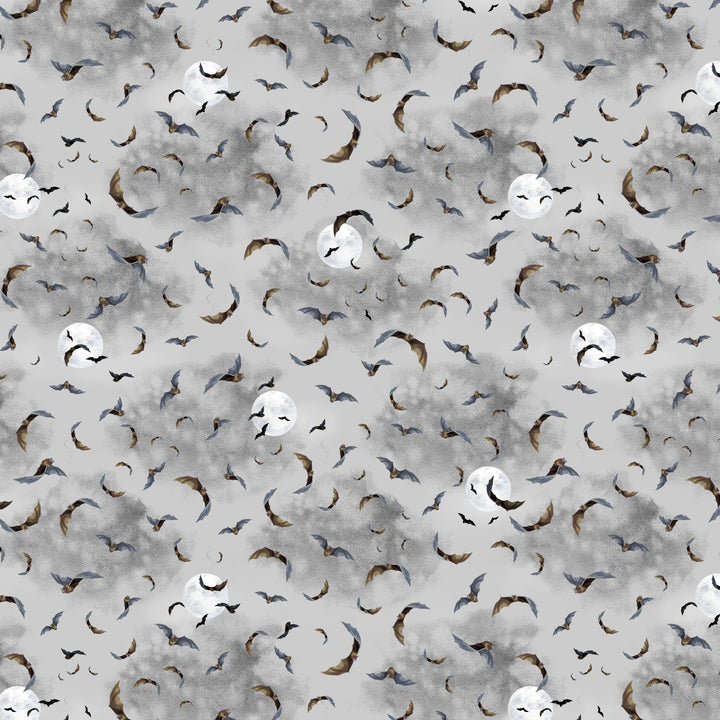 Happy Haunting: NIGHT FLIGHT FOG fabric (1/2 yd)