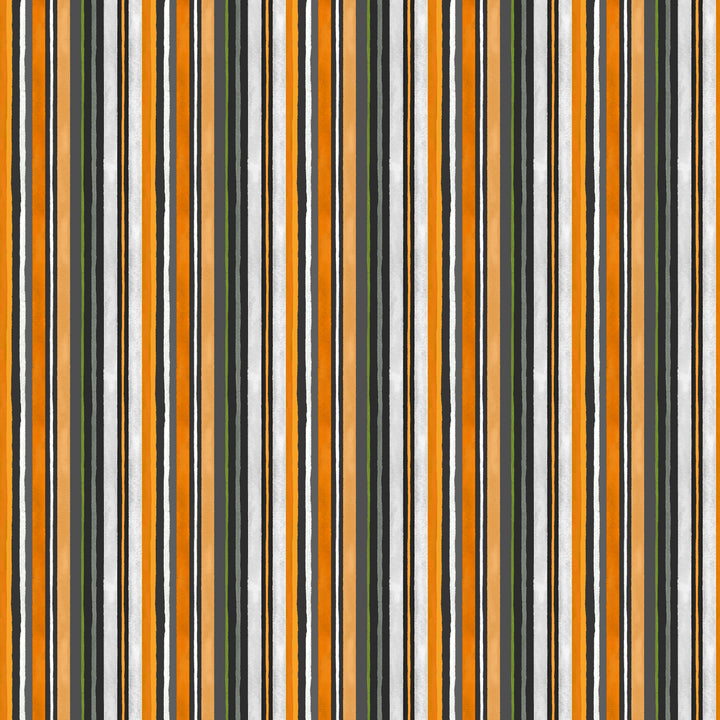 Happy Haunting: SPOOKY STRIPE MULTI fabric (1/2 yd)