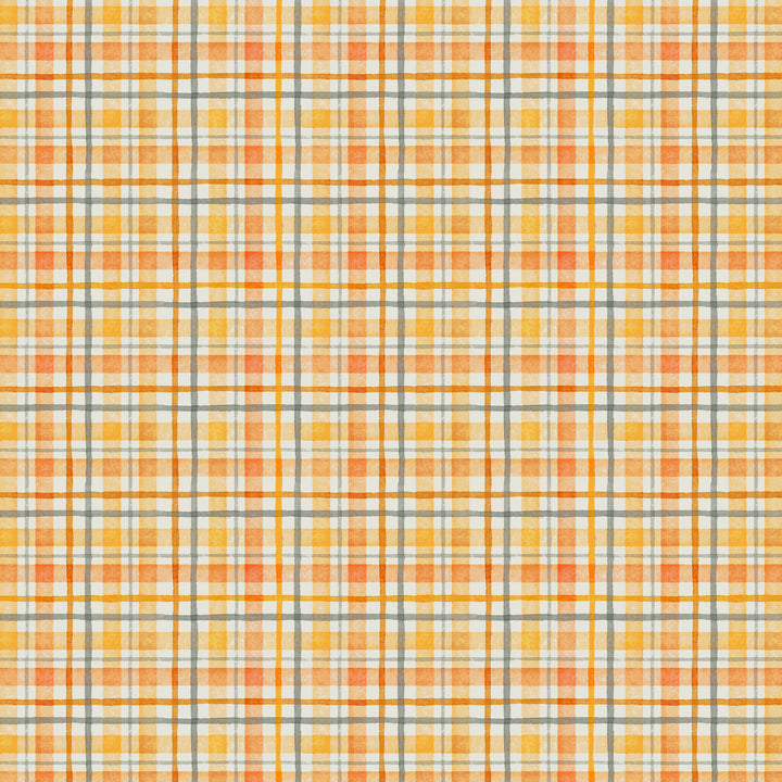 Happy Haunting: HALLOWEEN PLAID MIST fabric (1/2 yd)