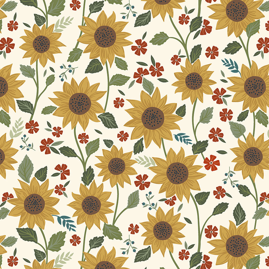 Honeycrisp: SUNSHINE IVORY Fabric by Allison Harris (1/2 yd)