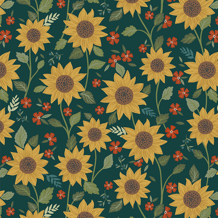 Honeycrisp: SUNSHINE FOREST Fabric by Allison Harris (1/2 yd)