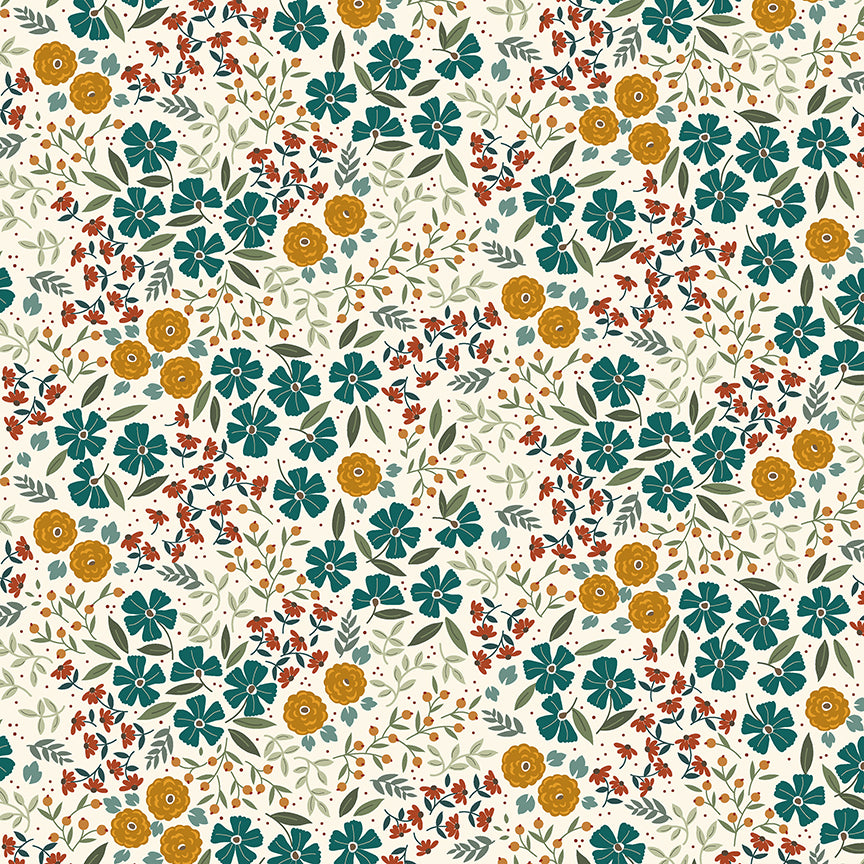 Honeycrisp: EFFLORESCENT IVORY Fabric by Allison Harris (1/2 yd)