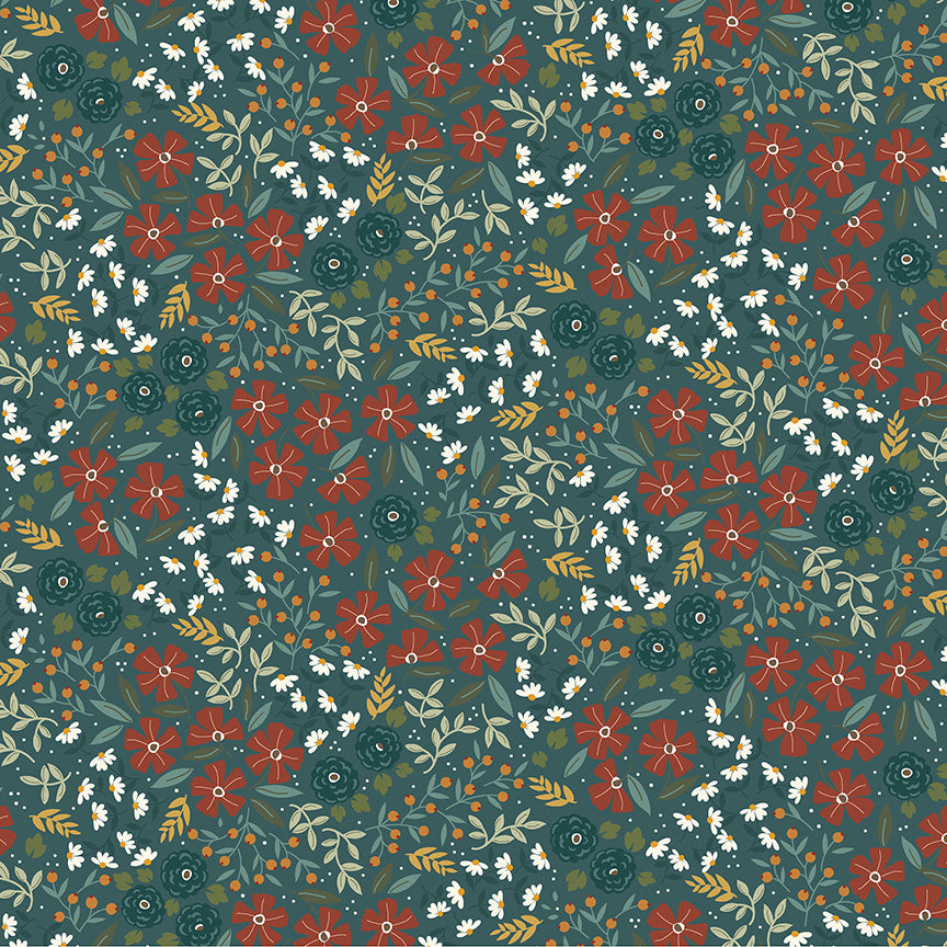 Honeycrisp: EFFLORESCENT SPRUCE Fabric by Allison Harris (1/2 yd)