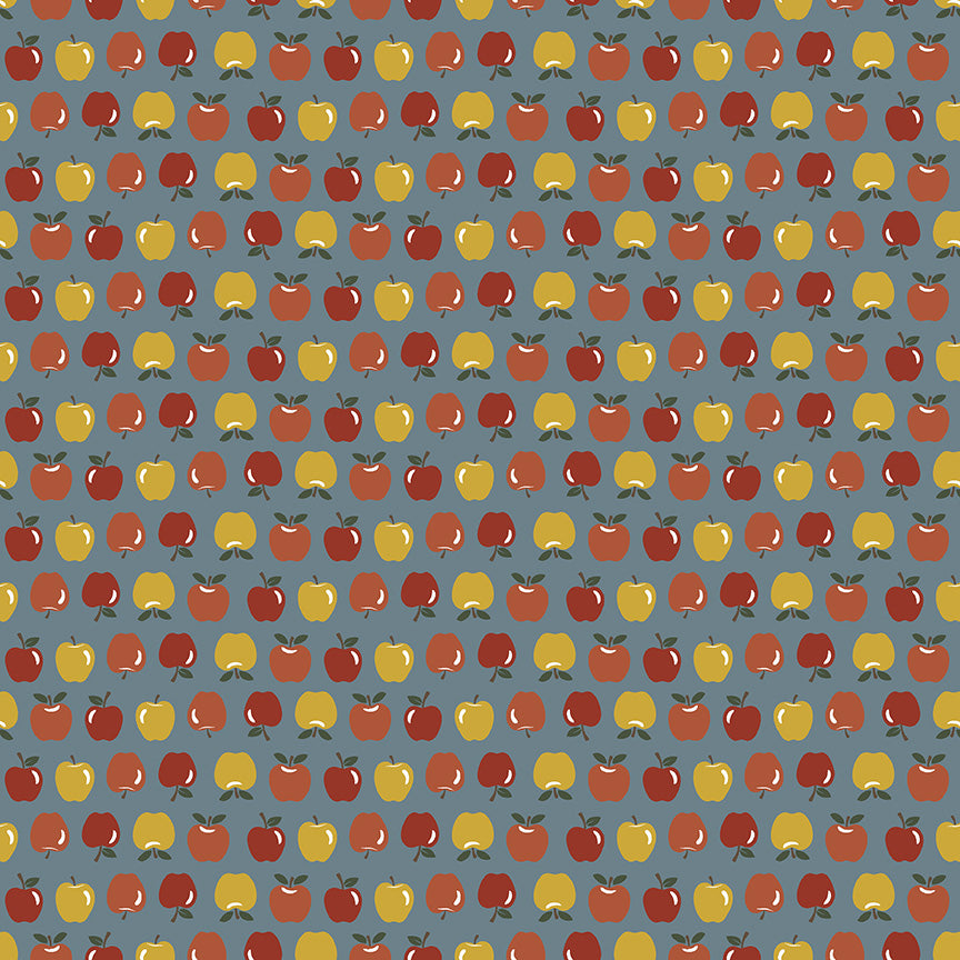 Honeycrisp: HAPPY HARVEST FROST Fabric by Allison Harris (1/2 yd)