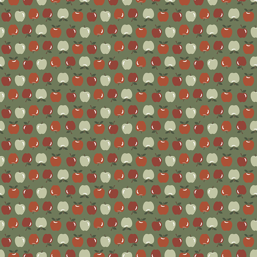 Honeycrisp: HAPPY HARVEST GRANNY Fabric by Allison Harris (1/2 yd)