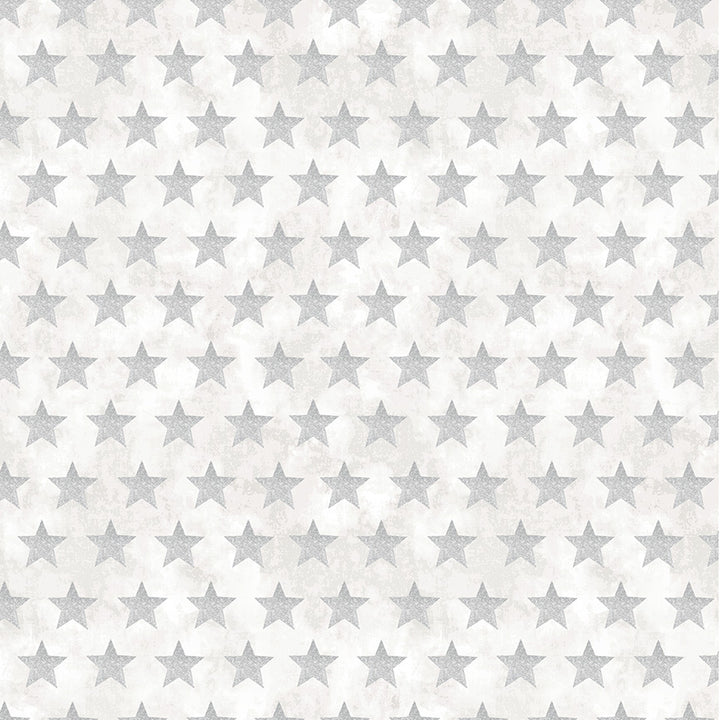 All-American Christmas: STAR BRIGHT WHITE Fabric (1/2 yd)