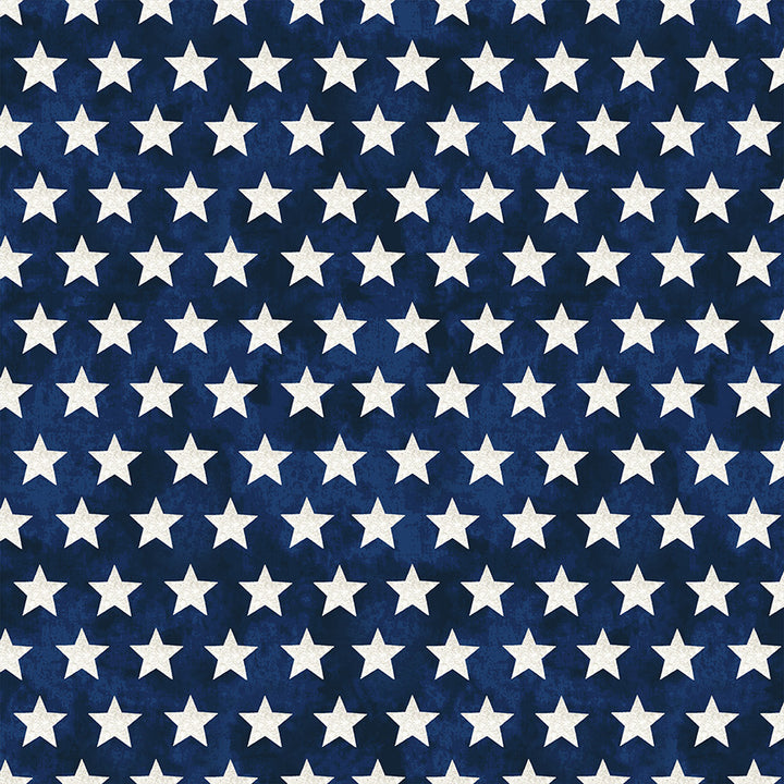 All-American Christmas: STAR BRIGHT BLUE Fabric (1/2 yd)