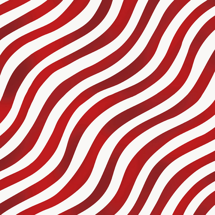All-American Christmas: WAVING STRIPES RED Fabric (1/2 yd)