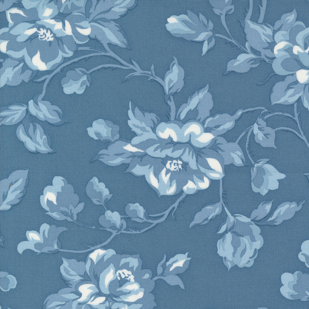 SHORELINE MEDIUM BLUE: 55300 23 - Shoreline Fabric Collection (1/2 yd.)
