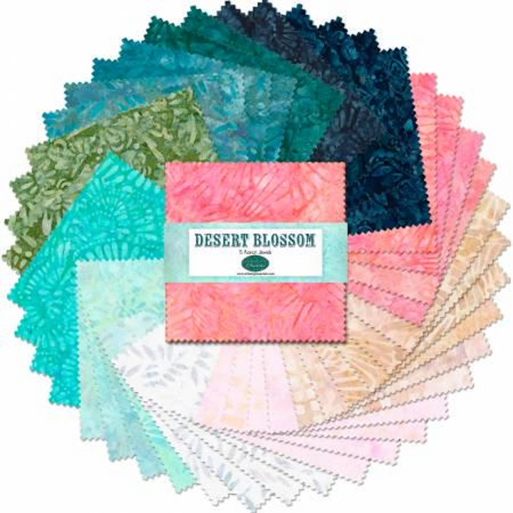 DESERT BLOSSOM 5-Inch Stacker Precuts by Wilmington Batiks