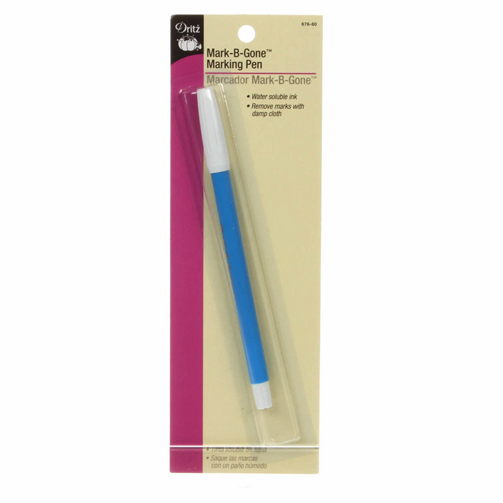 Mark-B-Gone Water-Soluble Fabric Pen - Blue