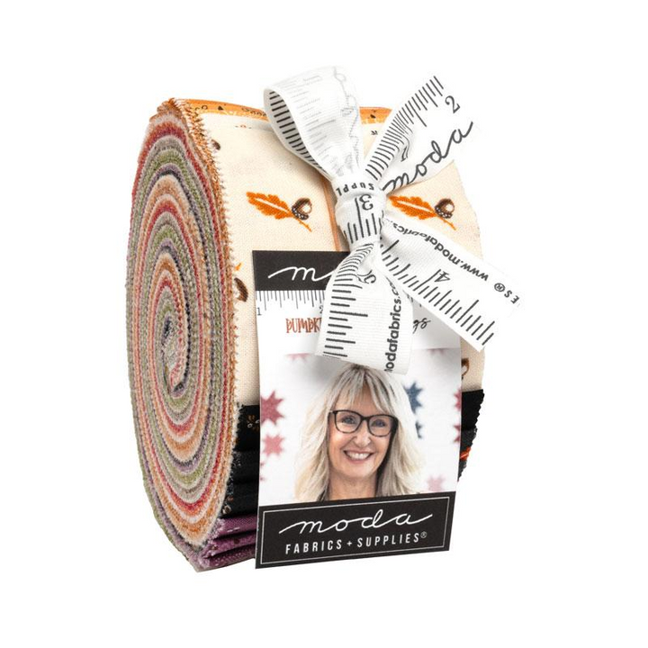 PUMPKIN SPICE GATHERINGS  2.5-Inch Strip Jelly Roll Precuts