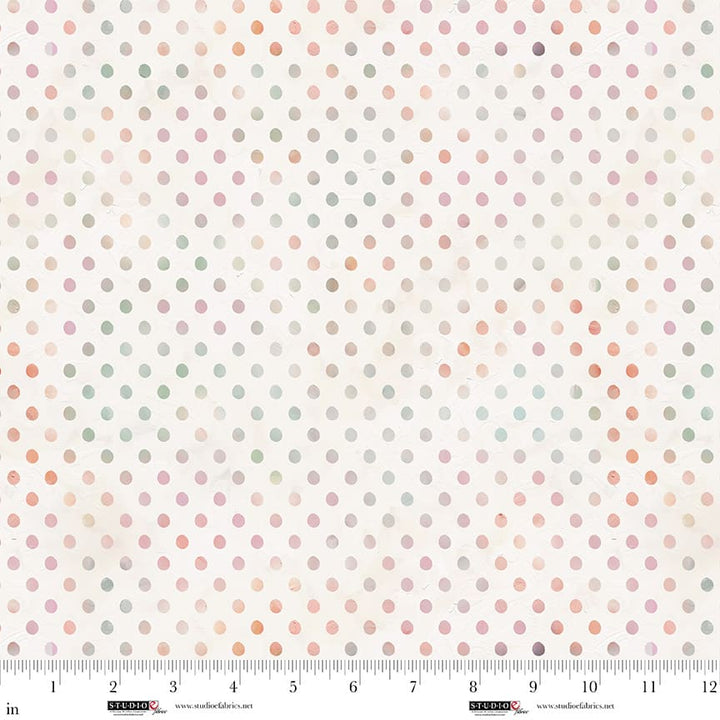 Sweet Child Of Mine: CREAM SHADED DOT Fabric by Cathy Walters (1/2 yd)