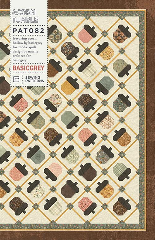 ACORN TUMBLE Quilt Pattern by BasicGrey