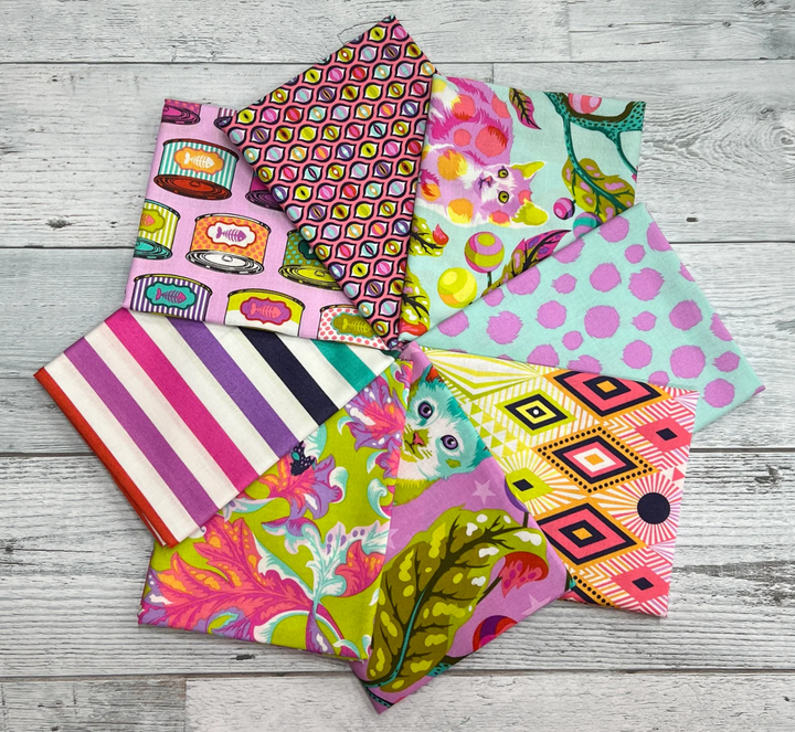 TABBY ROAD DEJA VU Fabric Collection Fat Quarter Bundle Precuts - by TULA PINK