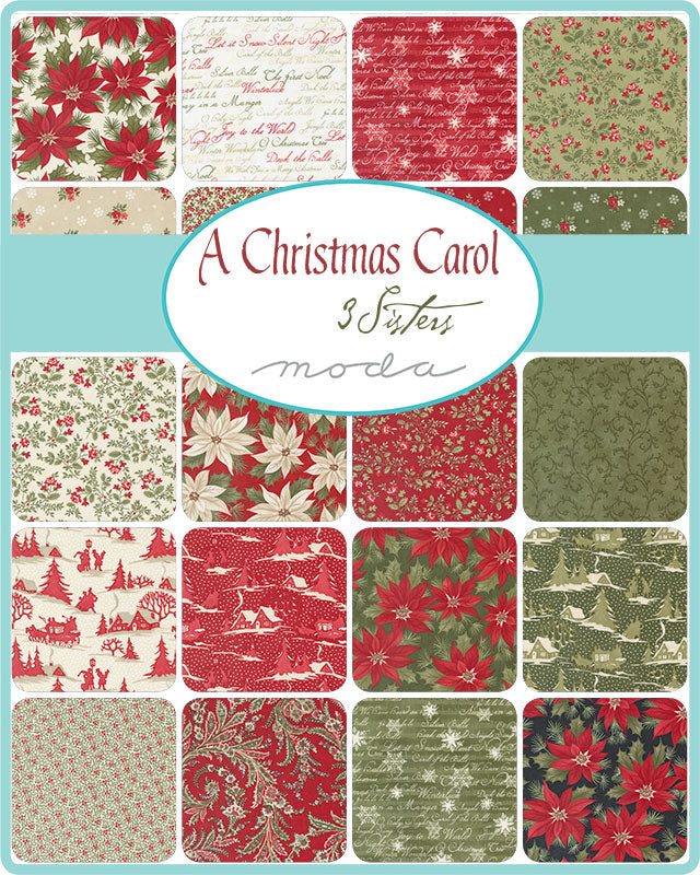 A CHRISTMAS CAROL Fat Quarter Bundle Precuts by 3 SISTERS