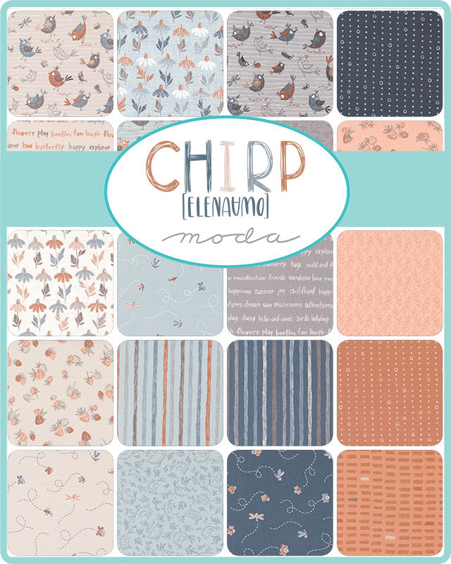 CHIRP 5-Inch Charm Pack Precuts by Elena Amo