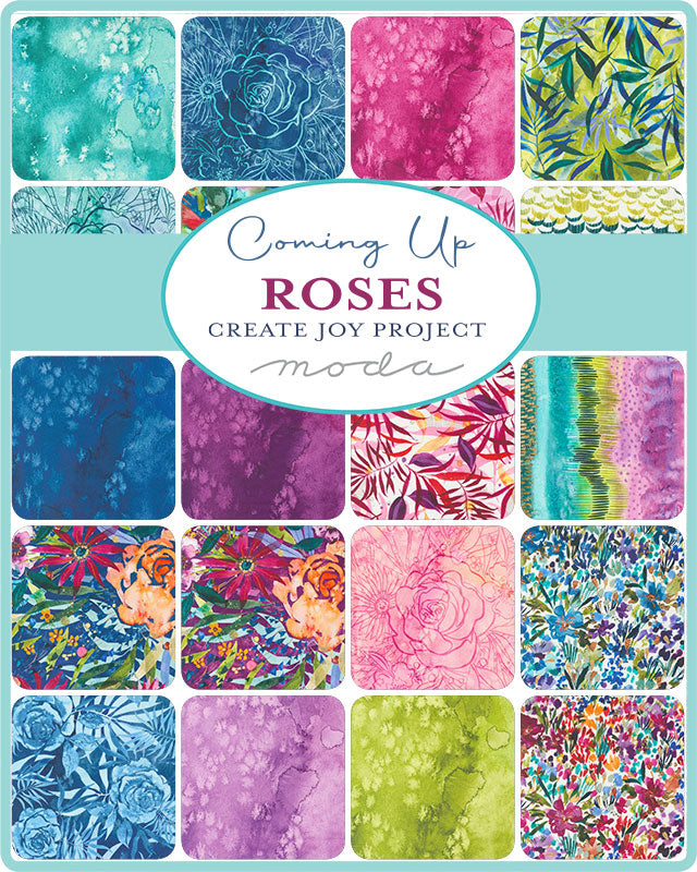 COMING UP ROSES Fat Quarter Bundle Precuts by CREATE JOY PROJECT