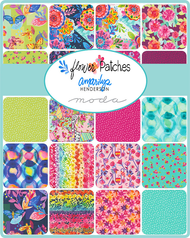 FLOWER PATCHES Fat Quarter Bundle Precuts by Amarilys Henderson