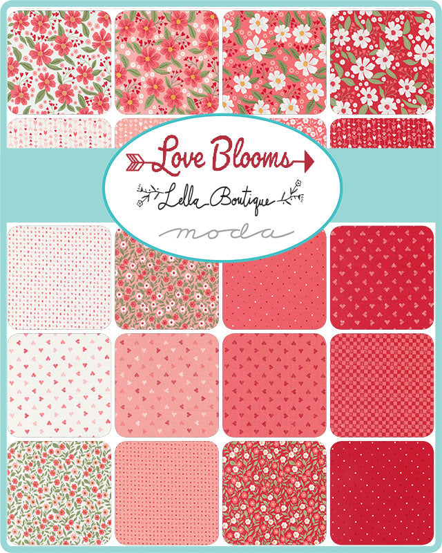 LOVE BLOOMS 5-Inch Layer Cake Precuts by Lella Boutique