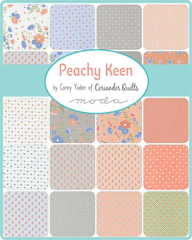 PEACHY KEEN 2,5" Jelly Roll Prédécoupés par CORIANDER QUILTS