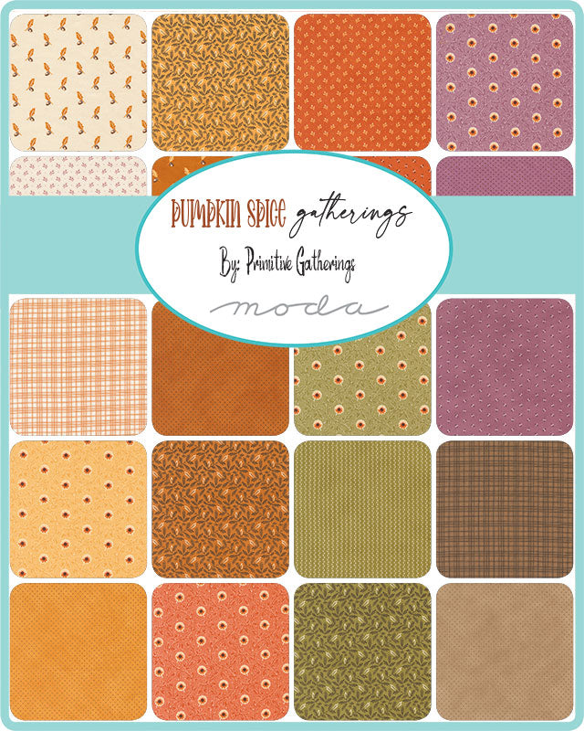 PUMPKIN SPICE GATHERINGS  2.5-Inch Strip Jelly Roll Precuts