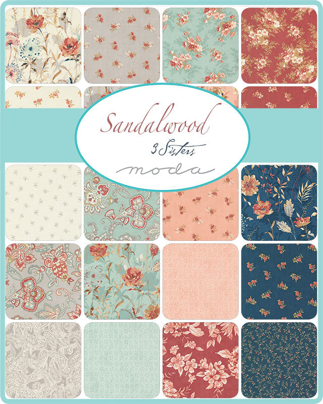 SANDALWOOD Fat Quarter Bundle Precuts by 3 Sisters