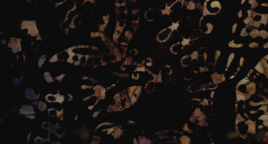 Tonga Batiks - Chateau: CYPRESS STAMPED FLORAL Fabric by Timeless Treasures