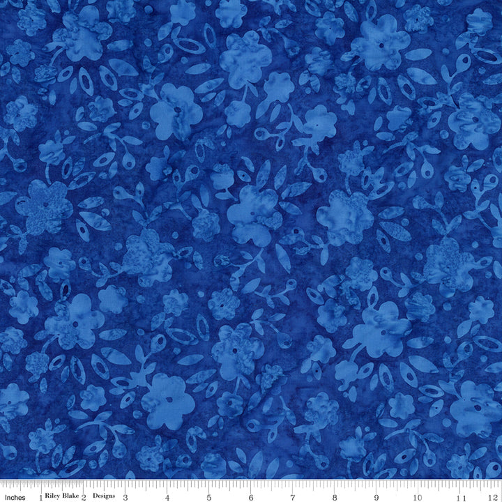 Batiks Geometric Splash: LAPIS Fabric (1/2 yd)