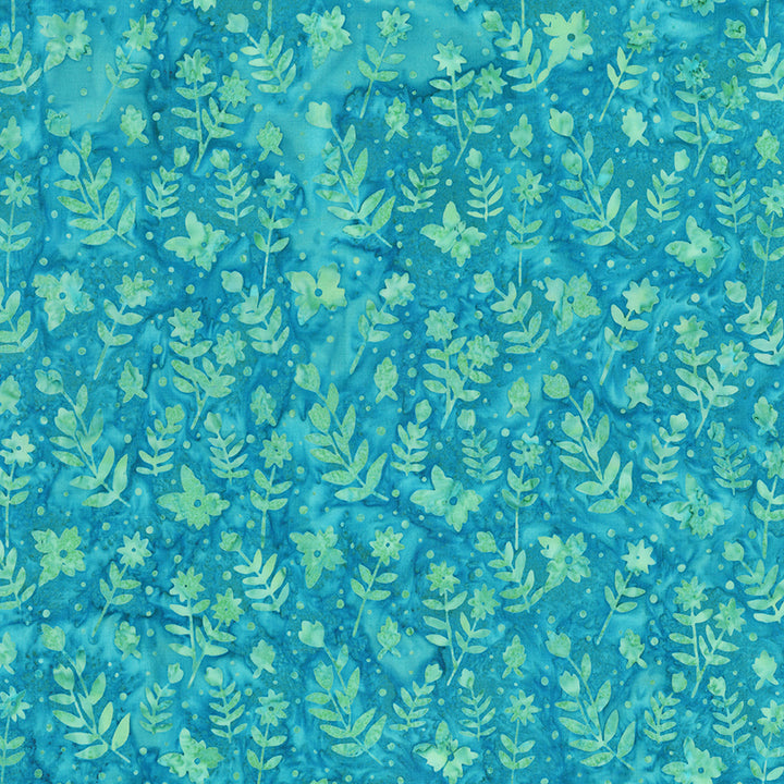 RING TOSS - GREEN Quilt Kit feat. Daisy Dots Batiks