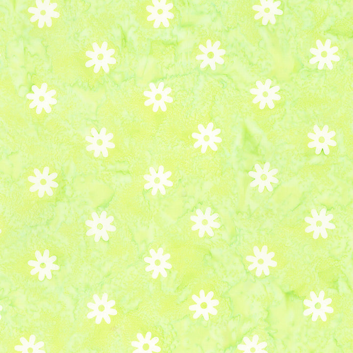 RING TOSS - GREEN Quilt Kit feat. Daisy Dots Batiks