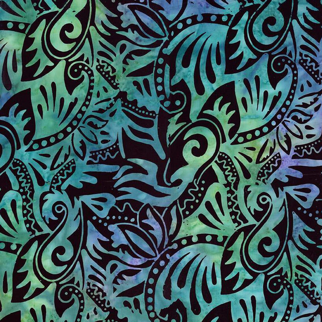 DELPHINIUM IN BATIKS Quilt Kit