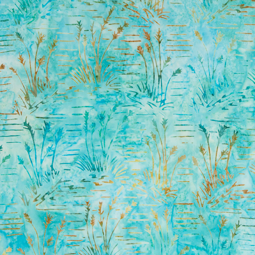 Expressions Tjap Batiks by Riley Blake Designs - BTHH1133 TURQUOISE (1/2 yd.)