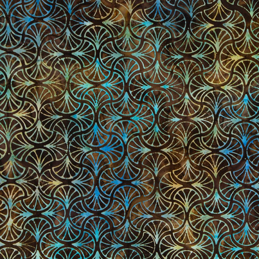 Expressions Tjap Batiks by Riley Blake Designs - BTHH1179 BROWN MULTI (1/2 yd.)
