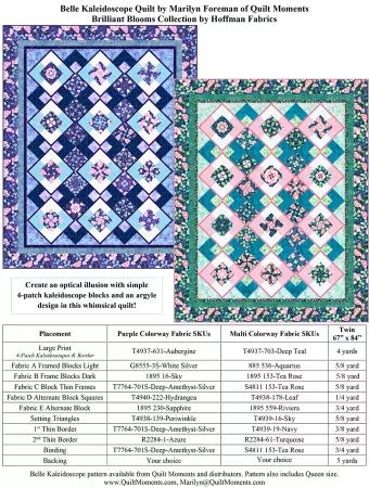 BELLE KALEIDOSCOPE Quilt Pattern
