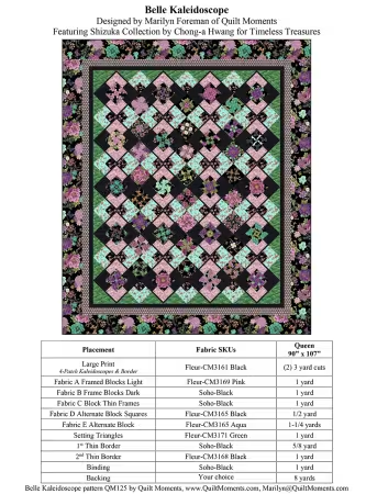 BELLE KALEIDOSCOPE Quilt Pattern