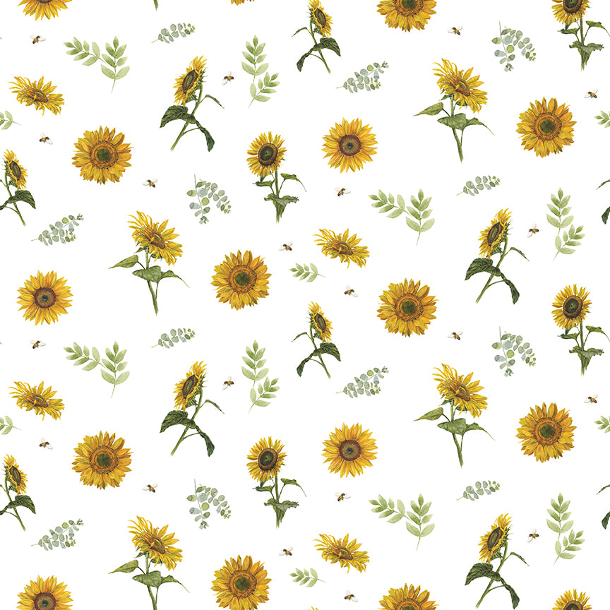 Honey Bees And Flowers Please Fat Quarter Bundle Precuts