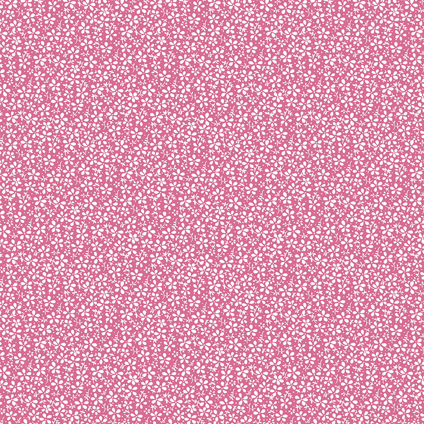 Precious Petites: DAISIES MAGENTA Fabric (1/2 yd)