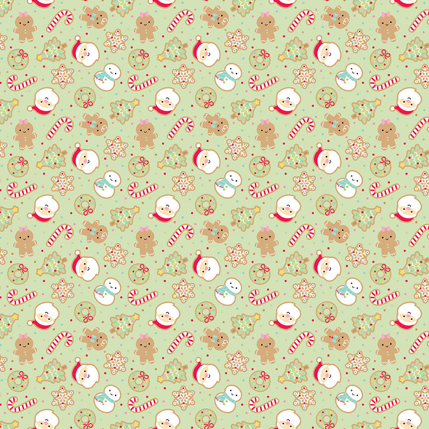 GINGERBREAD KISSES 2.5-Inch Rolie Polie Precuts