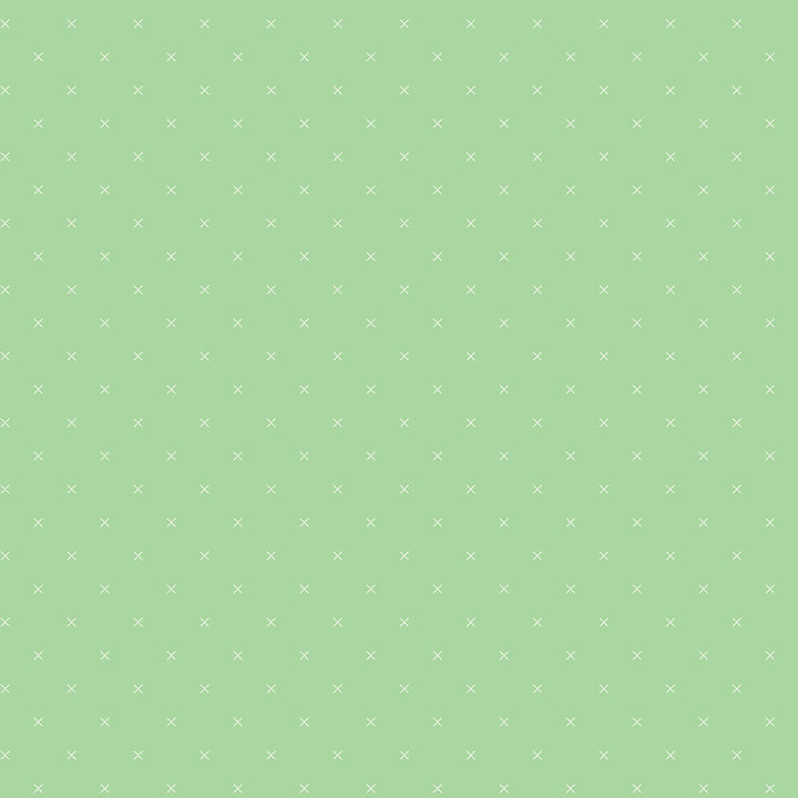 Bee Cross Stitch: LEAF Fabric (1/2 yd) By Lori Holt for Riley Blake Designs