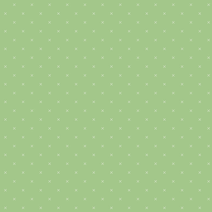 Bee Cross Stitch: RILEY GREEN Fabric (1/2 yd) By Lori Holt for Riley Blake Designs