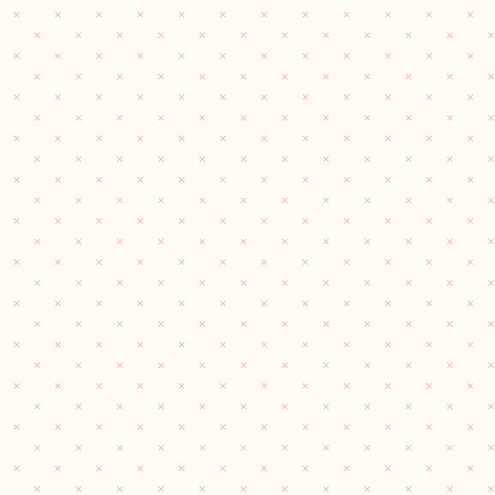 Bee Cross Stitch: ON CLOUD CORAL Fabric (1/2 yd) By Lori Holt for Riley Blake Designs