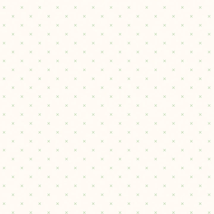 Bee Cross Stitch: On Cloud RILEY GREEN Fabric (1/2 yd) By Lori Holt for Riley Blake Designs