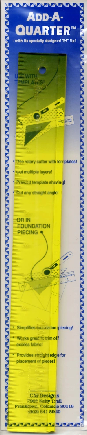 Add A Quarter Ruler - 12in.