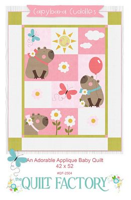 CAPYBARA CUDDLES Applique Baby Quilt Pattern by The Quilt Factory