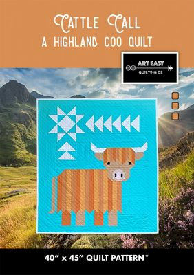 Appel du bétail : un modèle de courtepointe Highland Coo